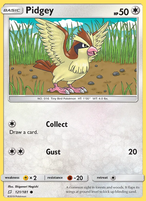Pidgey 121/181 Team Up