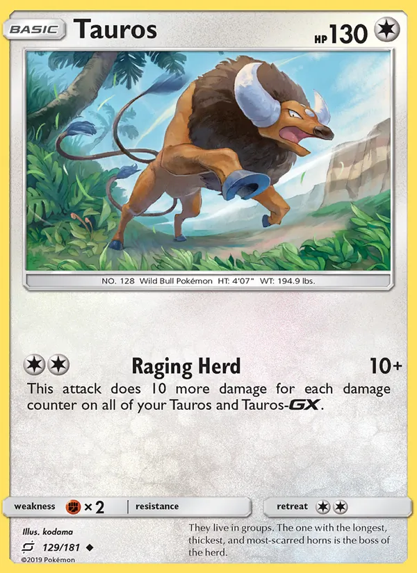 Tauros 129/181 Team Up