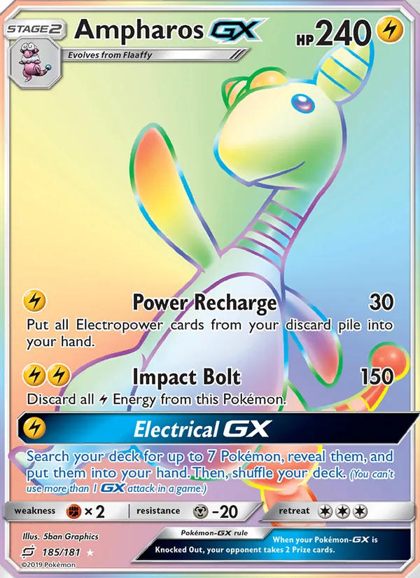 Ampharos GX 185/181 Team Up