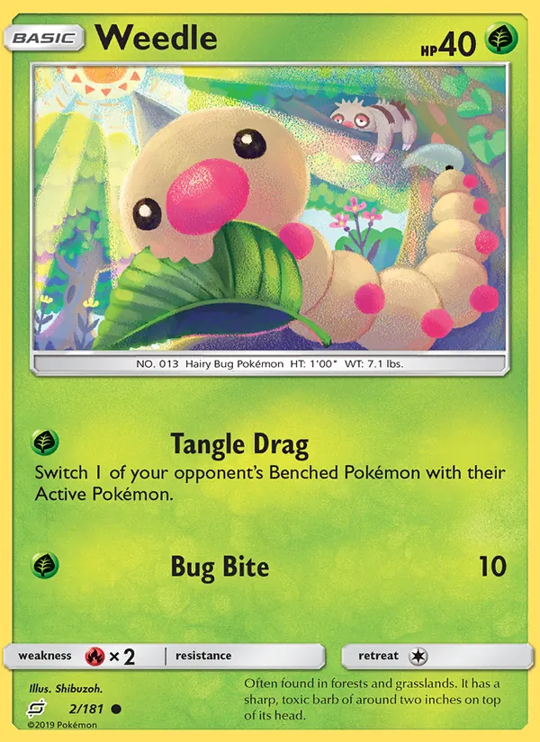 Weedle 2/181 Team Up