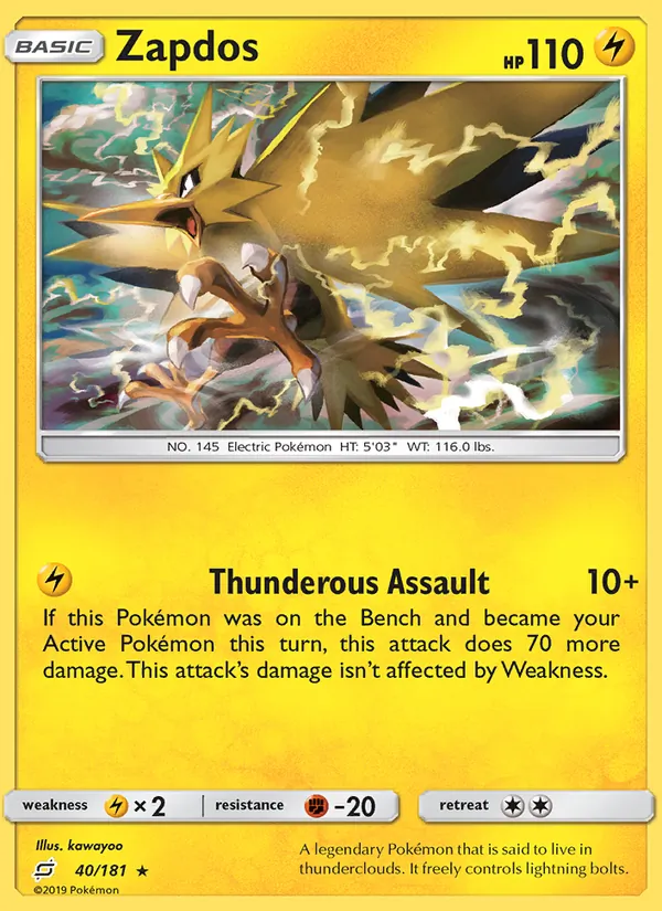 Zapdos 40/181 Team Up