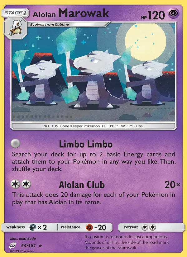 Alolan Marowak 64/181 Team Up