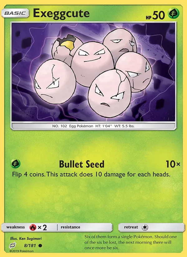 Exeggcute 8/181 Team Up