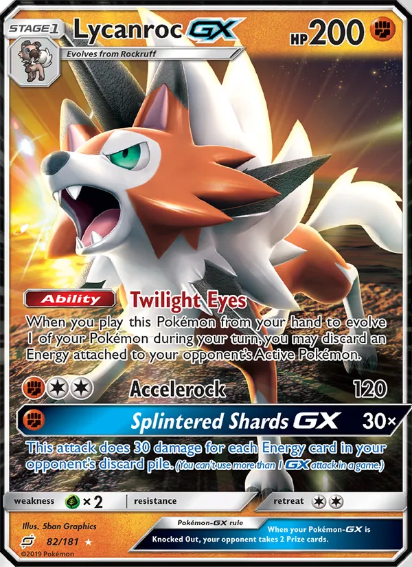 Lycanroc GX 82/181 Team Up