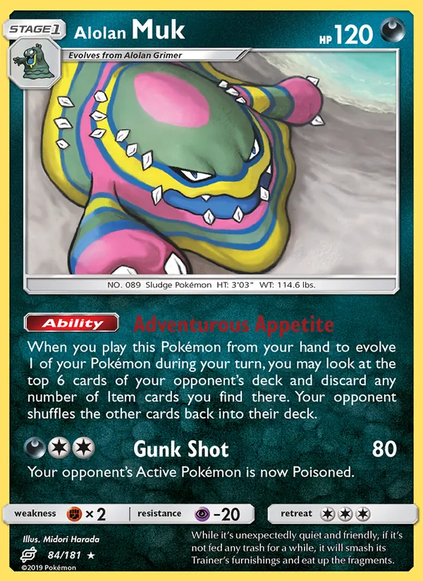 Alolan Muk 84/181 Team Up