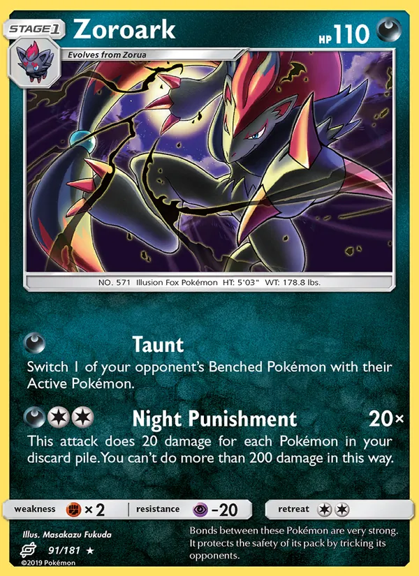 Zoroark 91/181 Team Up