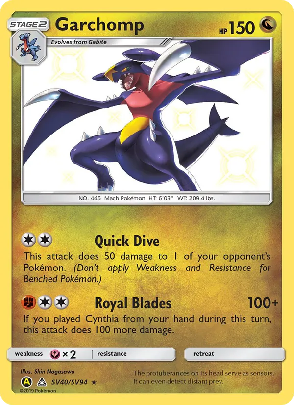 Garchomp SV40 Hidden Fates Shiny Vault
