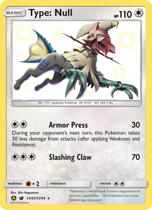 Type: Null SV45 Hidden Fates Shiny Vault