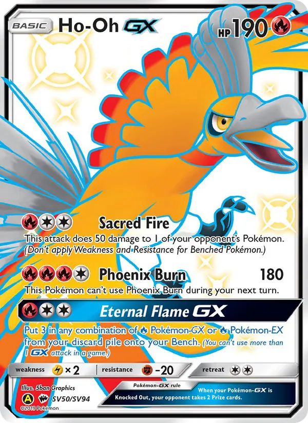 Ho-Oh-GX SV50 Hidden Fates Shiny Vault