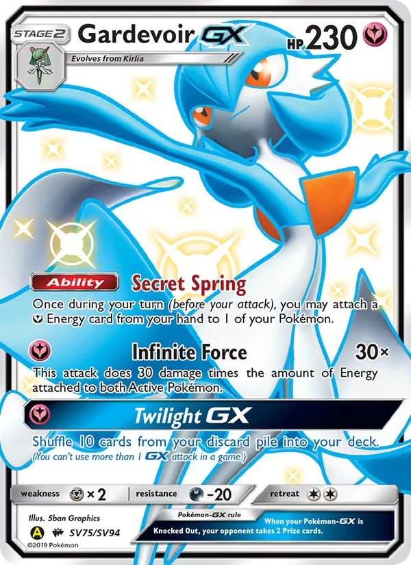 Gardevoir-GX SV75 Hidden Fates Shiny Vault