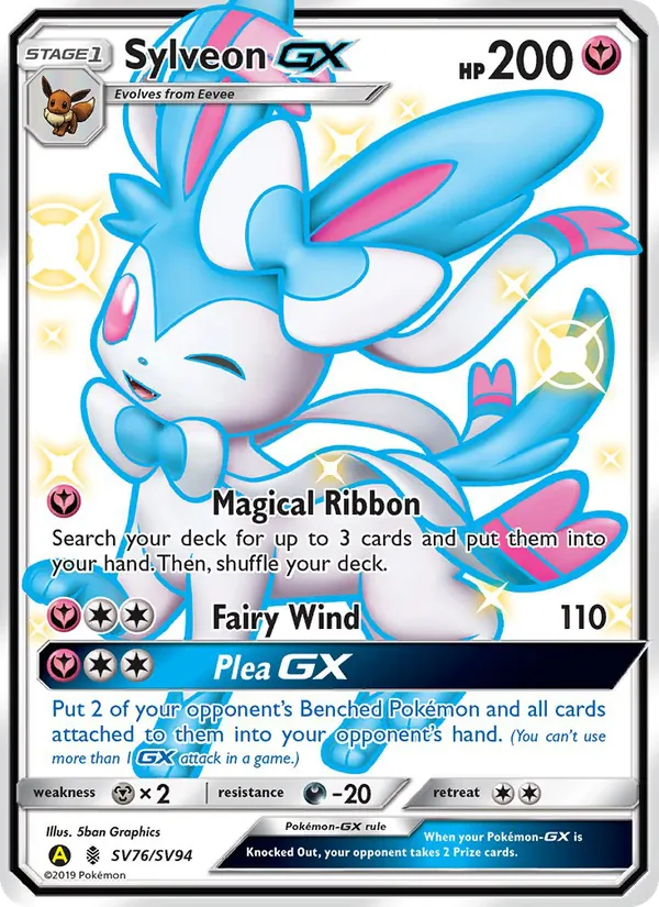 Sylveon-GX SV76 Hidden Fates Shiny Vault