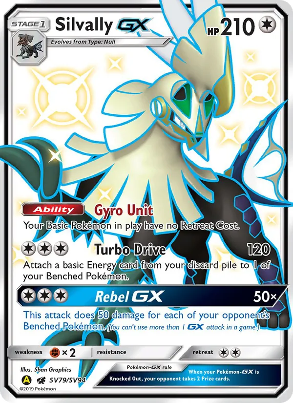 Silvally-GX SV79 Hidden Fates Shiny Vault
