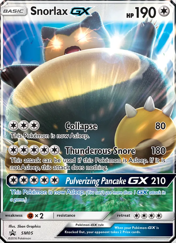 Snorlax GX SM05 SM Black Star Promos