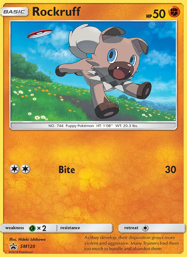 Rockruff SM120 SM Black Star Promos