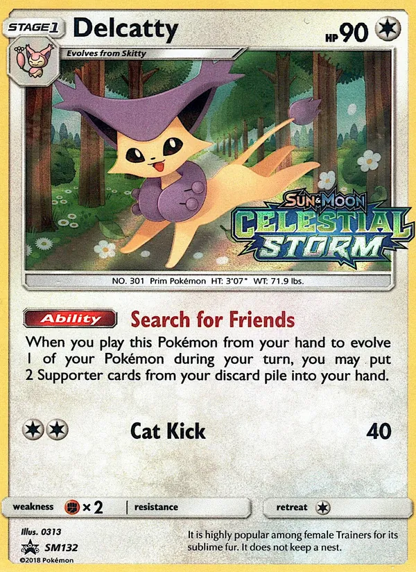 Delcatty SM132 SM Black Star Promos