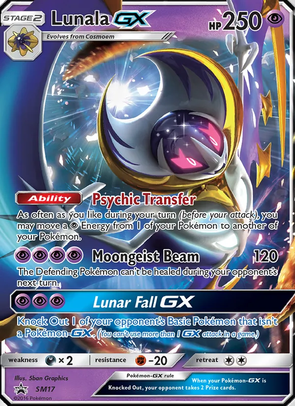 Lunala GX SM17 SM Black Star Promos