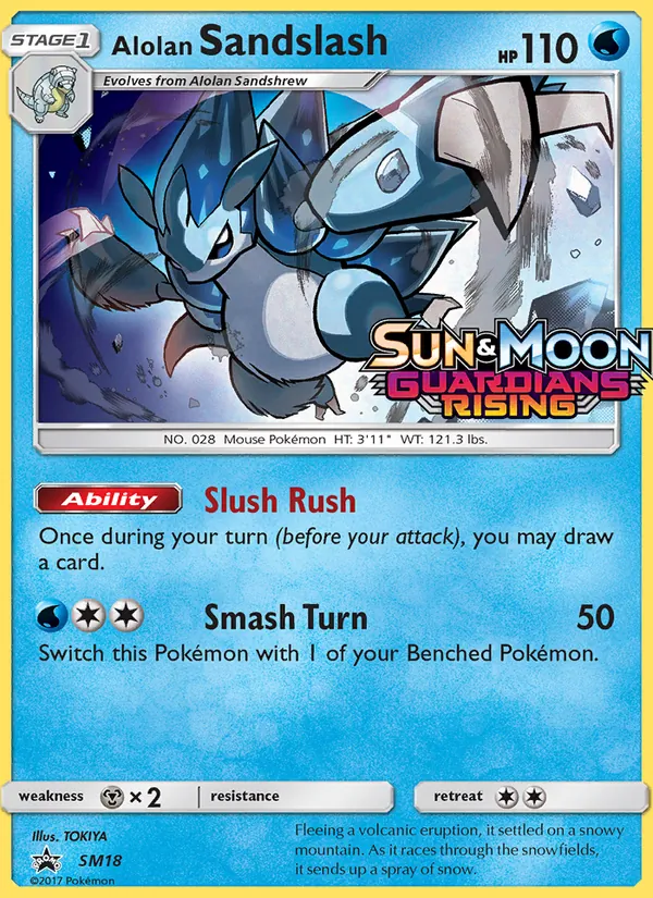 Alolan Sandslash SM18 SM Black Star Promos
