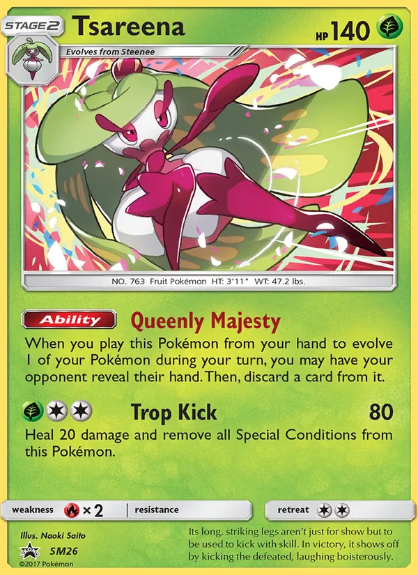 Tsareena SM26 SM Black Star Promos