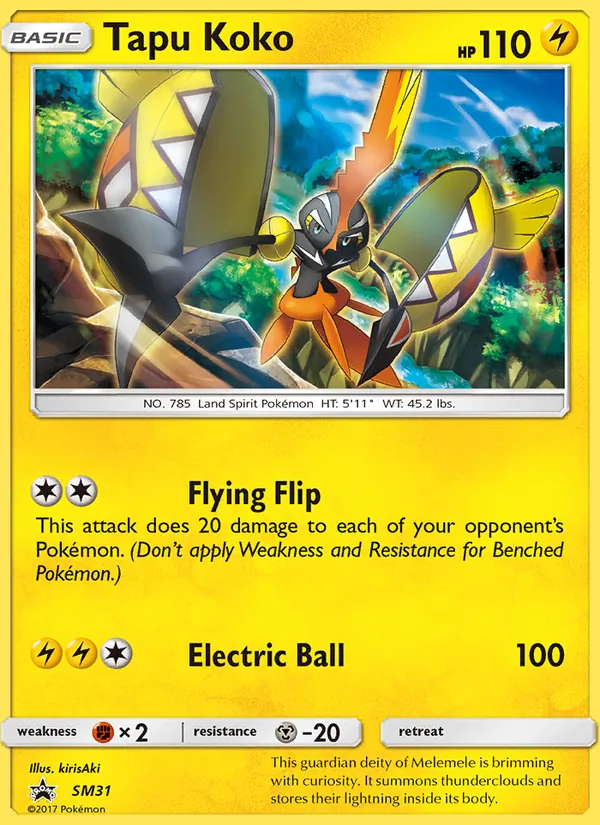 Tapu Koko SM31 SM Black Star Promos