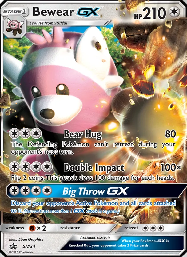 Bewear GX SM34 SM Black Star Promos