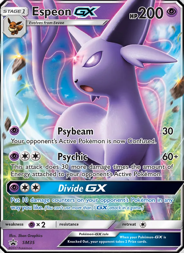 Espeon GX SM35 SM Black Star Promos