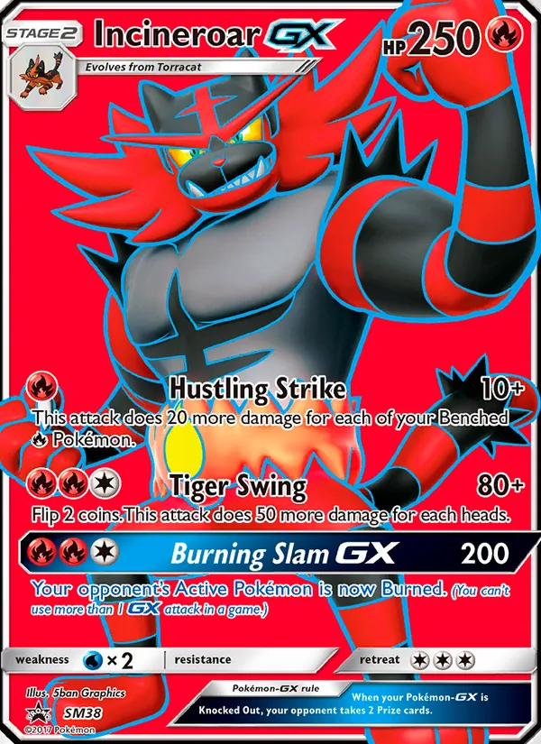 Incineroar GX SM38 SM Black Star Promos