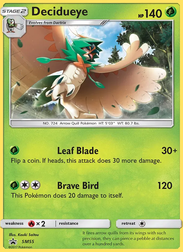 Decidueye SM55 SM Black Star Promos