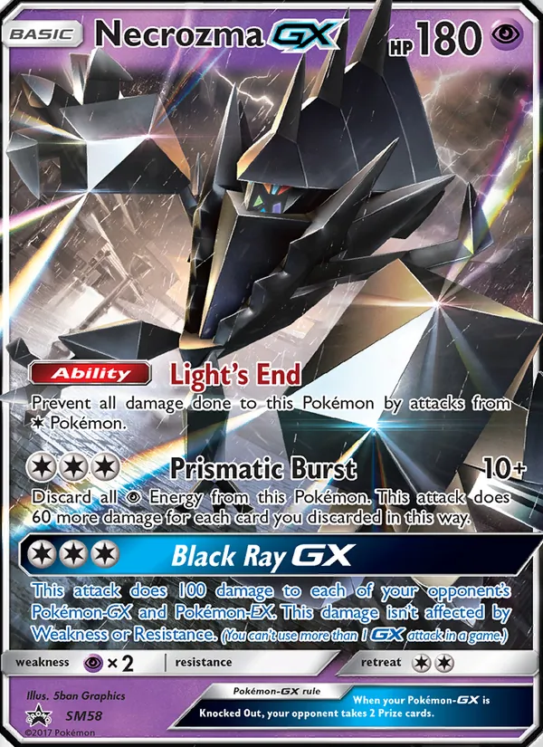 Necrozma GX SM58 SM Black Star Promos