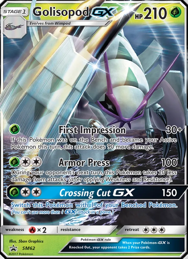 Golisopod GX SM62 SM Black Star Promos