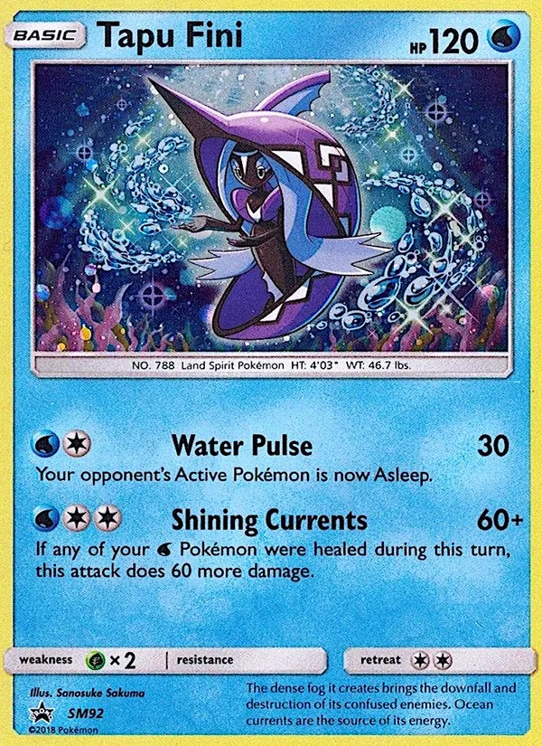 Tapu Fini SM92 SM Black Star Promos
