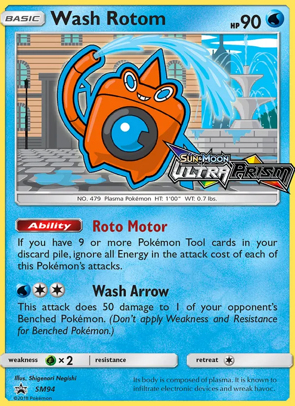 Wash Rotom SM94 SM Black Star Promos