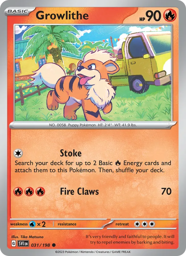 Growlithe 031/198 Scarlet & Violet