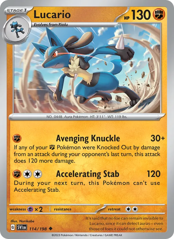 Lucario 114/198 Scarlet & Violet