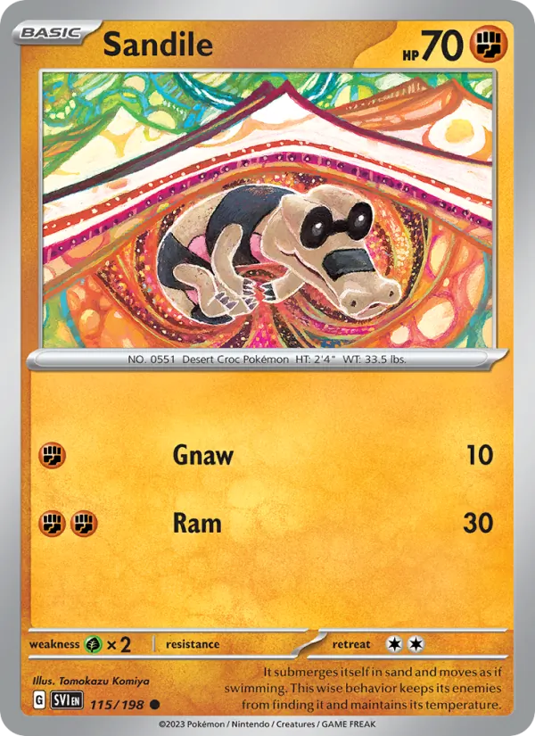 Sandile 115/198 Scarlet & Violet