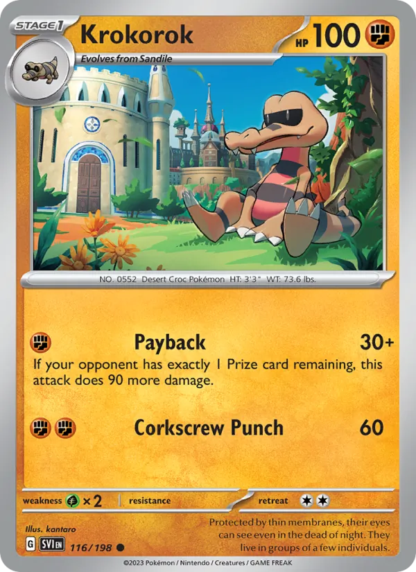 Krokorok 116/198 Scarlet & Violet