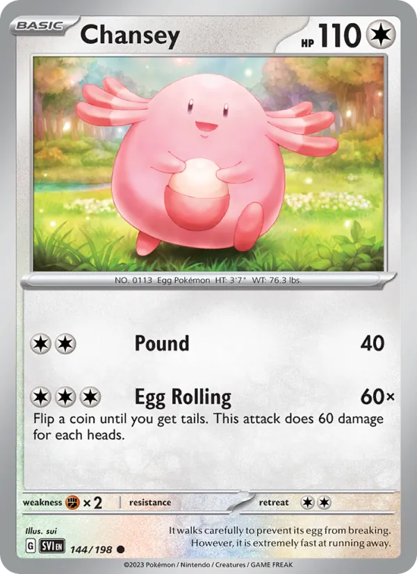 Chansey 144/198 Scarlet & Violet