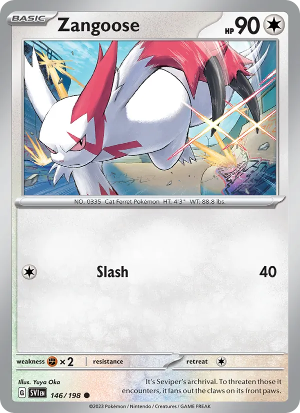 Zangoose 146/198 Scarlet & Violet
