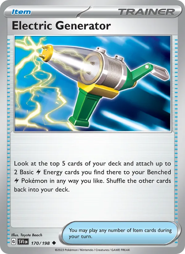 Electric Generator 170/198 Scarlet & Violet