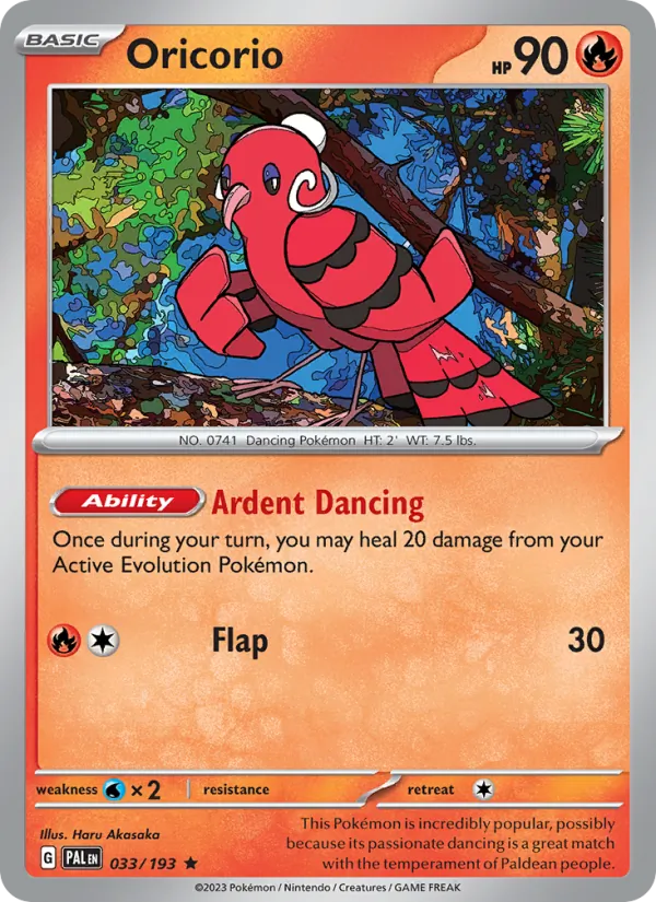 Oricorio 033/193 Paldea Evolved