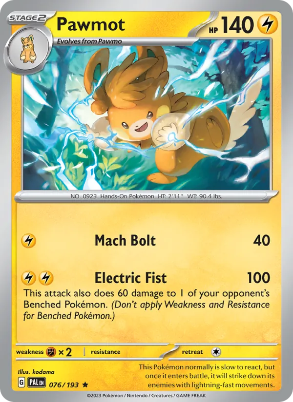 Pawmot 076/193 Paldea Evolved