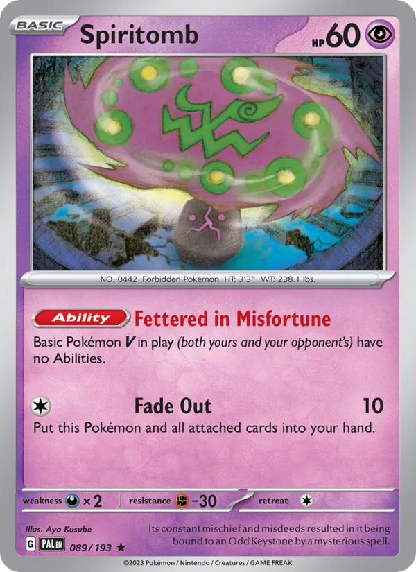 Spiritomb 089/193 Paldea Evolved