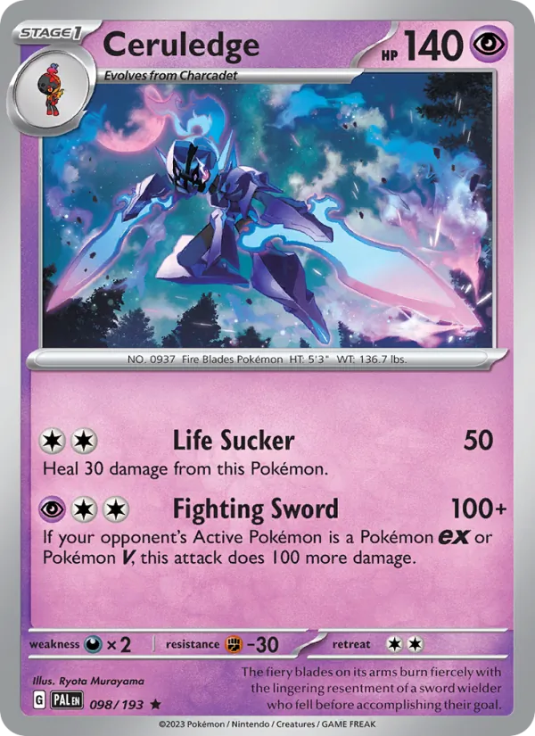 Ceruledge 098/193 Paldea Evolved