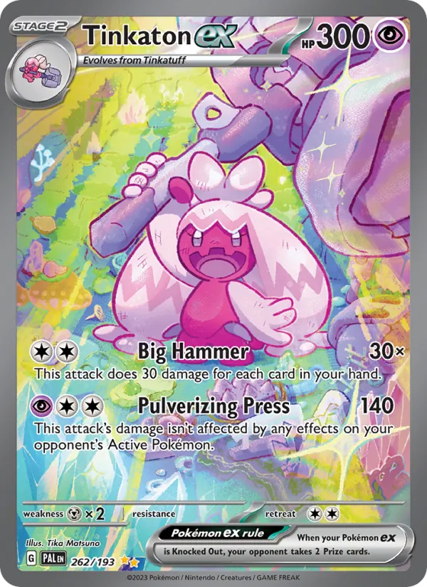 Tinkaton ex 262/193 Paldea Evolved