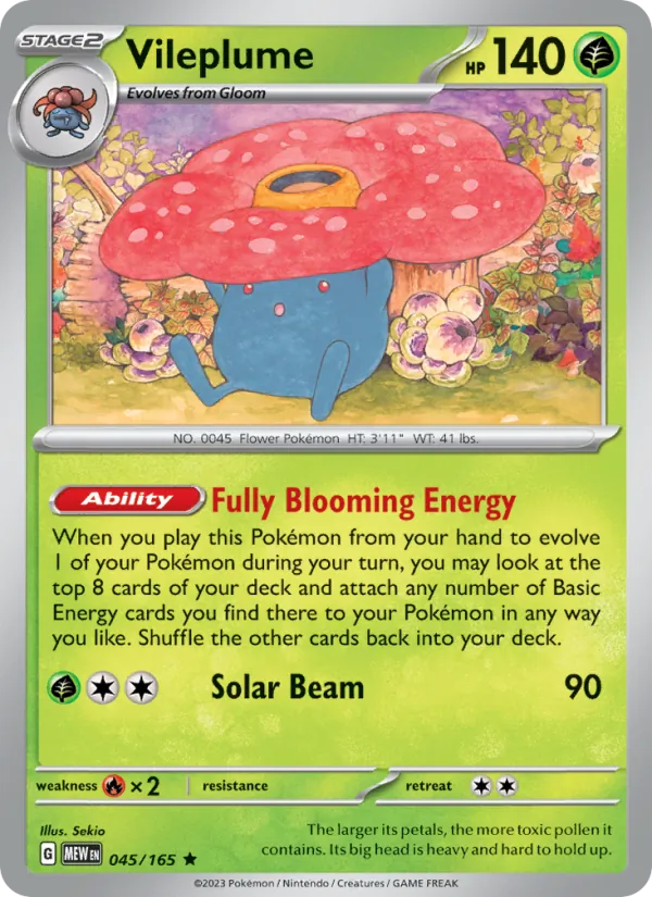 Vileplume 045/165 151