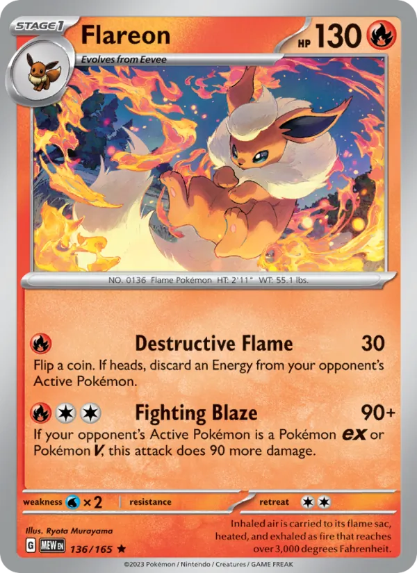 Flareon 136/165 151