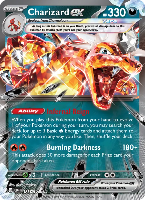 Charizard ex 125/197 Obsidian Flames