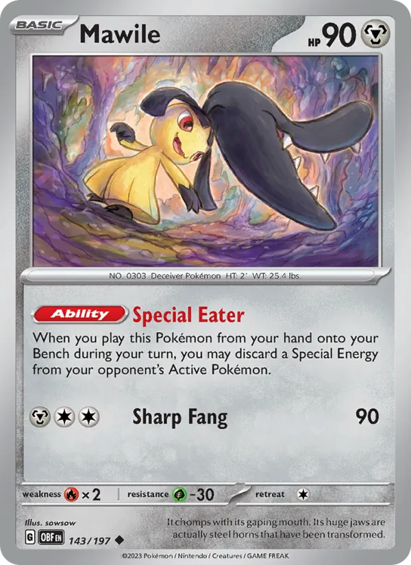 Mawile 143/197 Obsidian Flames