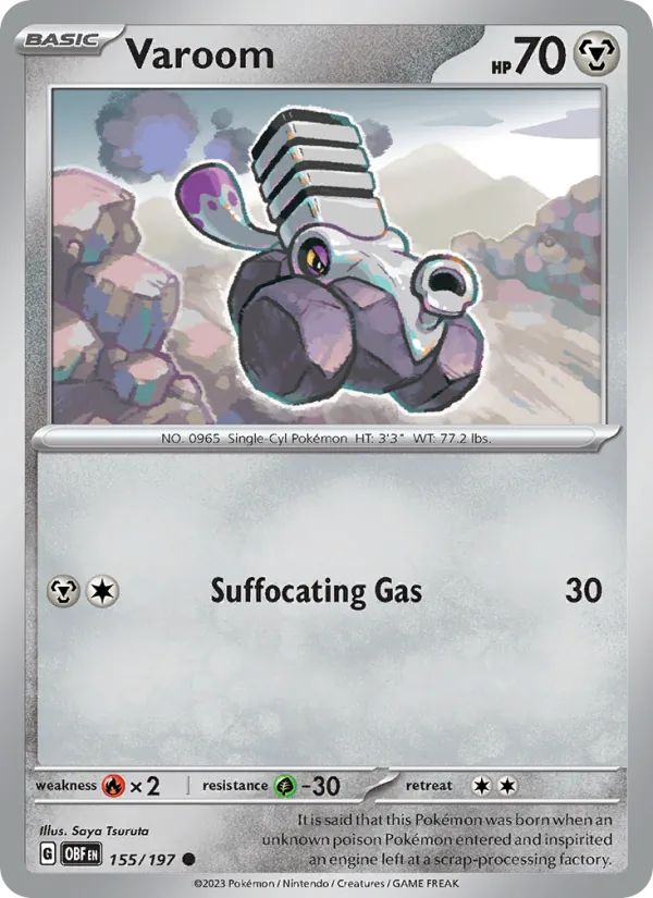 Varoom 155/197 Obsidian Flames