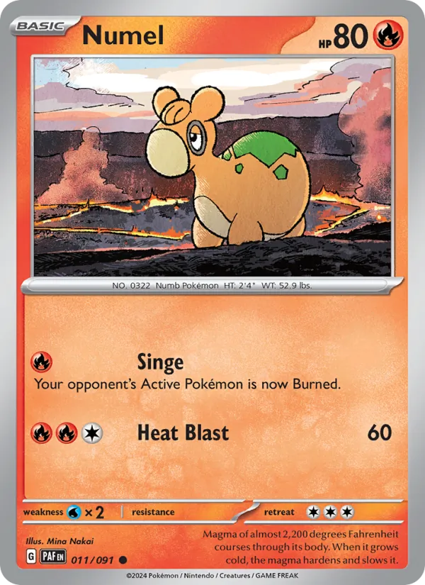 Numel 011/91 Paldean Fates