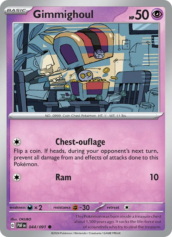 Gimmighoul 044/91 Paldean Fates
